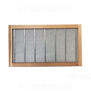 GRILLE A REINE MÉTAL POUR RUCHETTE DADANT 6 AVEC ENCAD. 285X500