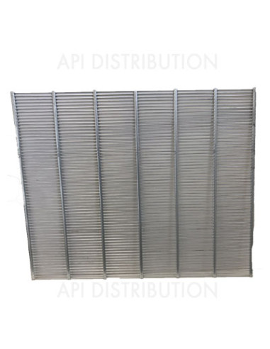 GRILLE A REINE MÉTAL LANGSTROTH SANS ENCADREMENT 415X505mm