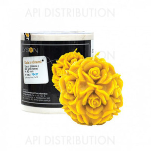 MOULE À BOUGIE BOULE AVEC DES ROSES FS437