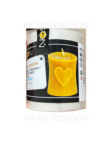 MOULE À BOUGIE CYLINDRIQUE AVEC COEUR FS439