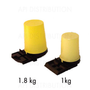 NOURRISSEUR ENTREE PLASTIQUE JAUNE 1.8 KG