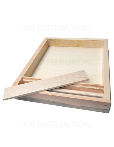 NOURRISSEUR COUVRE-CADRE LANGSTROTH EN BOIS PARAFFINÉ