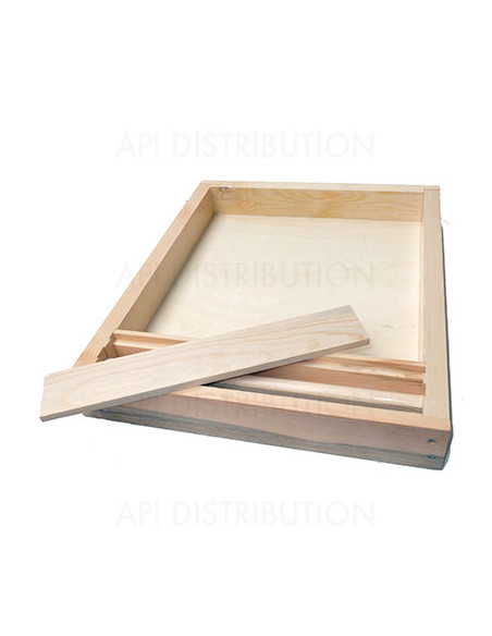 NOURRISSEUR COUVRE-CADRE LANGSTROTH EN BOIS PARAFFINÉ