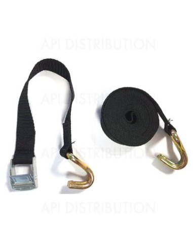 SANGLE D'ARRIMAGE A CROCHETS 25mmx2,50M