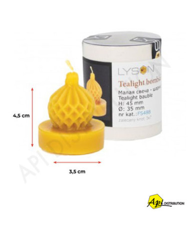 MOULE À BOUGIE CHAUFFE-PLAT BOULE DE NOËL FS488