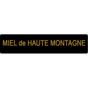 ETIQUETTE HAUTE MONTAGNE ROULEAU DE 1000 NOIR ET OR