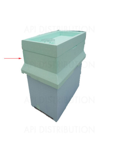 HAUSSETTE 6 CADRES POUR RUCHETTE DADANT POLYSTYRENE BLEUE