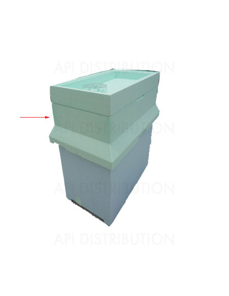 HAUSSETTE 6 CADRES POUR RUCHETTE DADANT POLYSTYRENE BLEUE