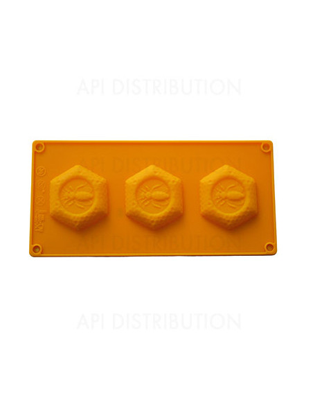 MOULE EN SILICONE 3 ALVEOLES