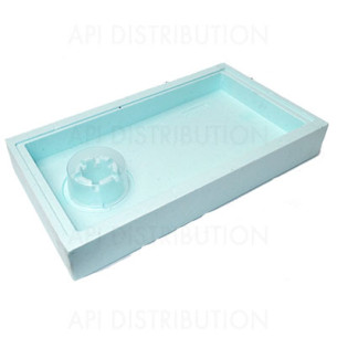 NOURRISSEUR COUVRE CADRES  RUCHETTE 6 CADRES POLYSTYRENE VERT