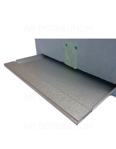 PLAQUE DE FERMETURE POUR RUCHETTE BLEUE POLYSTYRENE 6 CADRES AERATION TOTALE