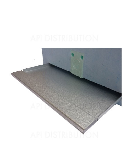 PLAQUE DE FERMETURE POUR RUCHETTE BLEUE POLYSTYRENE 6 CADRES AERATION TOTALE