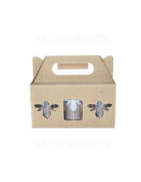 PRESENTOIR CARTON KRAFT ONDULE 3X250G