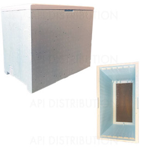 RUCHETTE DADANT POLYSTYRENE BLEUE 6 CADRES AERATION TOTALE 2 ENTREES