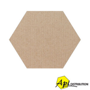 ETIQUETTE ALVEOLE PAPIER KRAFT 50x400MM PAR 100