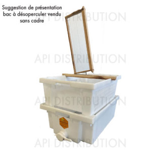 BAC PLASTIQUE A DÉSOPERCULER + ROBINET