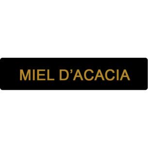 ETIQUETTE ACACIA ROULEAU DE 1000 NOIR ET OR