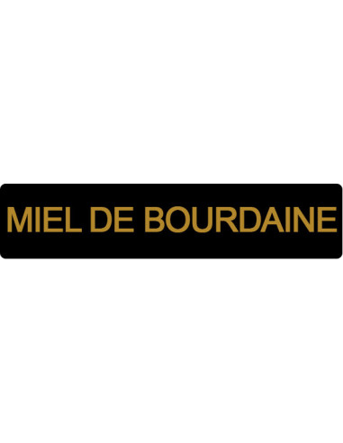 ETIQUETTE BOURDAINE ROULEAU DE 1000  NOIR ET OR