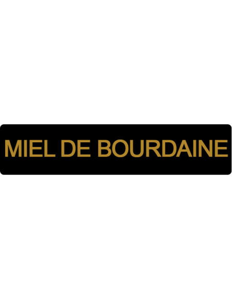 ETIQUETTE BOURDAINE ROULEAU DE 1000  NOIR ET OR