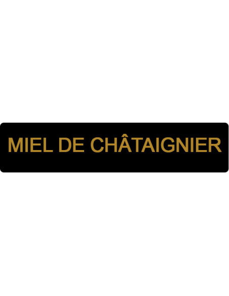 ETIQUETTE CHATAIGNIER ROULEAU DE 1000 NOIR ET OR