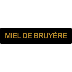 ETIQUETTE BRUYERE ROULEAU DE 1000 NOIR ET OR