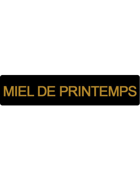 ETIQUETTE PRINTEMPS ROULEAU DE 1000 NOIR ET OR