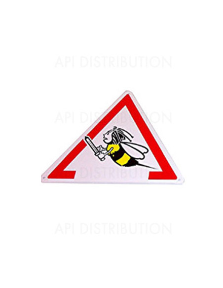 PANNEAU TRIANGLE SIGNALISATION DE RUCHER
