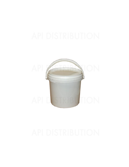 SEAU PLASTIQUE 5KG 3.8L BLANC