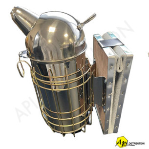 ENFUMOIR INOX AVEC PROTECTION 100MM TETE RONDE AVEC CHAMBRE DE COMBUSTION