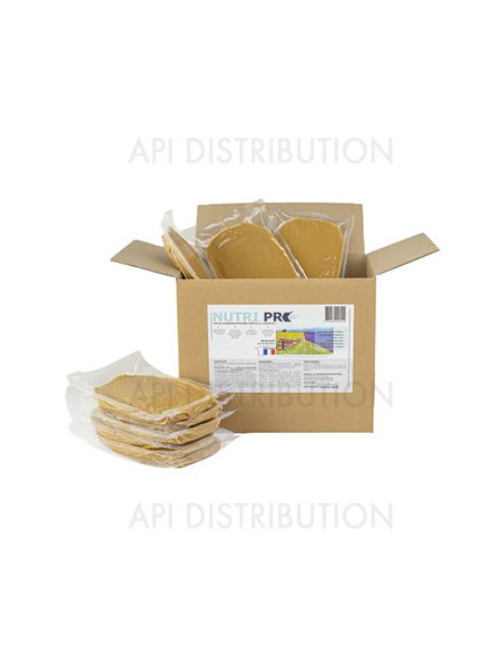 NUTRIPRO + PÂTE AVEC 25% DE PROTÉINE CARTON DE 10 PORTIONS DE 450GR