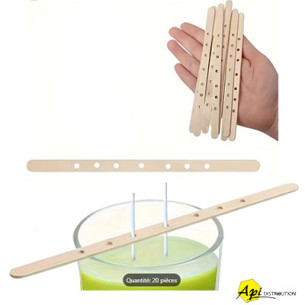 PORTE-MECHES A BOUGIES EN BOIS PAR 10