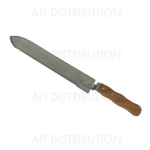 COUTEAU INOX ESSENTIEL DENTELÉ/DROIT 28 CM