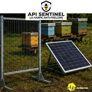 KIT 4 HARPES PHOTOVOLTAIQUES 40W CONTRE LE FRELON API SENTINEL