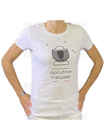 TEE SHIRT BLANC APICULTRICE TAILLE L