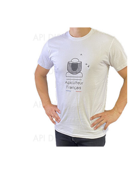 TEE SHIRT BLANC APICULTEUR TAILLE L