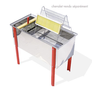 BAC A DESOPERCULER LANGSTROTH INOX 1 mètre 100x49,5x46 LEGA