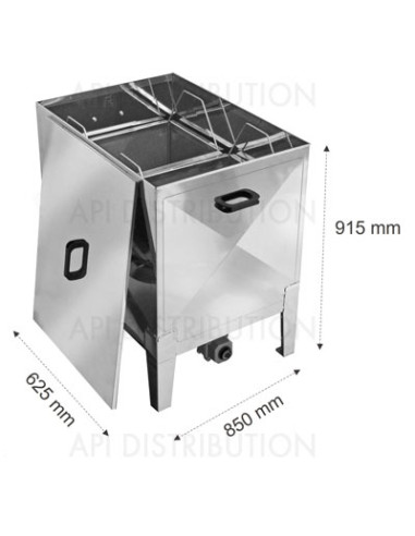 CHAUDIERE A CIRE RECTANGULAIRE ELECTRIQUE 30 CADRES LEGA