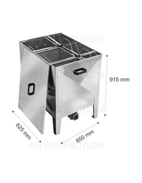 CHAUDIERE A CIRE RECTANGULAIRE ELECTRIQUE 30 CADRES LEGA