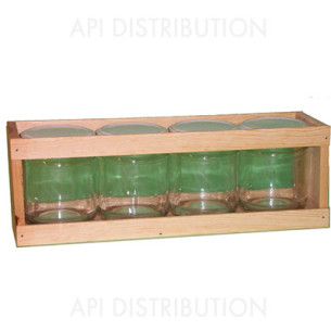 COFFRET BOIS POUR 4 POTS 250G EN TO63
