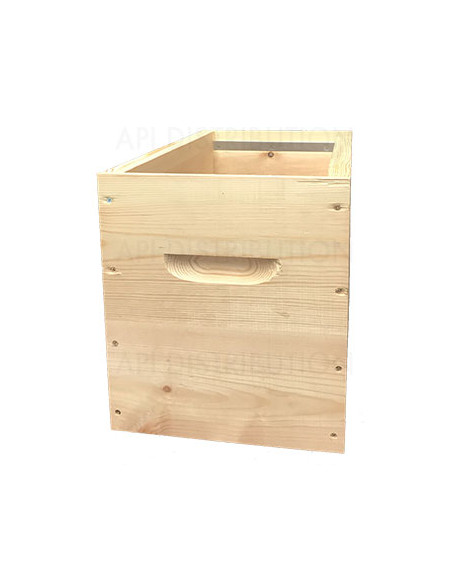 CORPS DE RUCHETTE 6 CADRES POUR CADRES DROITS DADANT FOND REVERSIBLE