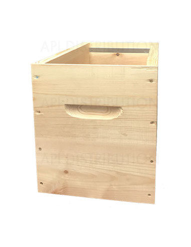 CORPS DE RUCHETTE 6 CADRES POUR CADRES HOFFMANN DADANT FOND REVERSIBLE
