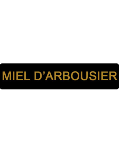 ETIQUETTE ARBOUSIER ROULEAU DE 1000  NOIR ET OR