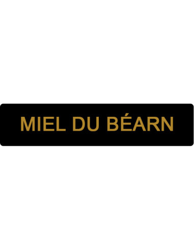 ETIQUETTE BEARN ROULEAU DE 1000 NOIR ET OR