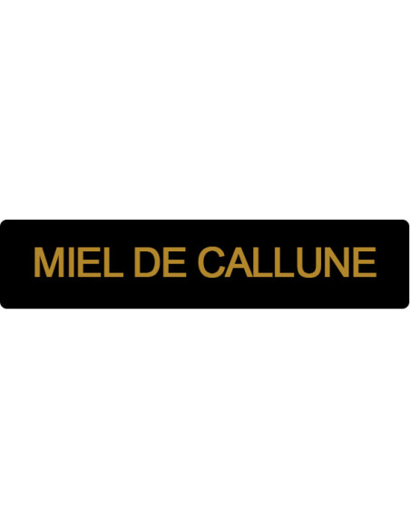 ETIQUETTE CALLUNE ROULEAU DE 1000  NOIR ET OR