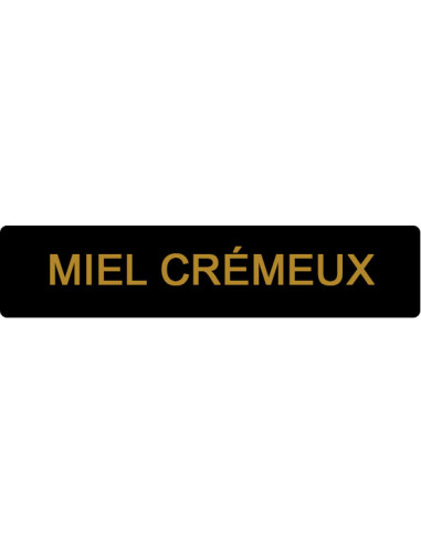 ETIQUETTE CREMEUX ROULEAU DE 1000  NOIR ET OR