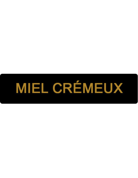 ETIQUETTE CREMEUX ROULEAU DE 1000  NOIR ET OR