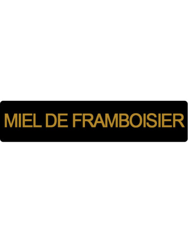 ETIQUETTE FRAMBOISIER ROULEAU DE 1000 NOIR ET OR