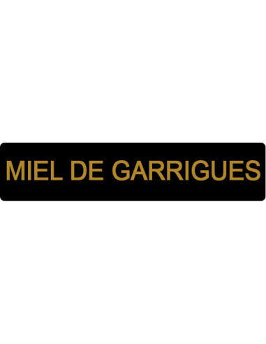 ETIQUETTE GARRIGUE ROULEAU DE 1000 NOIR ET OR