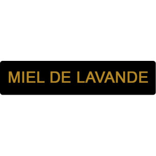 ETIQUETTE LAVANDE ROULEAU DE 1000 NOIR ET OR