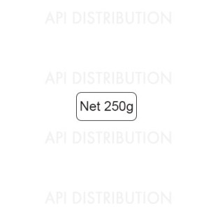 ETIQUETTE "NET 250 g" ROULEAU DE 1000